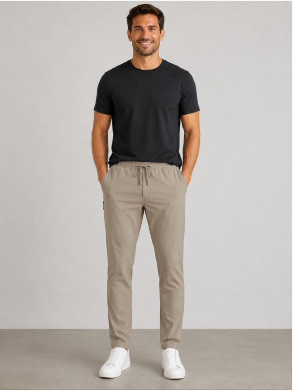 FWD Friday Commute Performance Pants XXL Beige Stretch Jogger Tapered Athletic